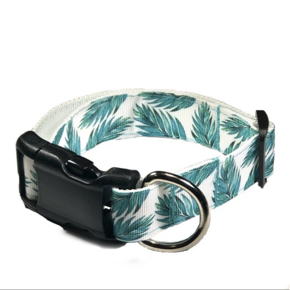 Palm Leaves Dog Collar